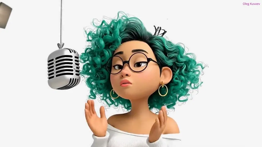 AI singer character music video
