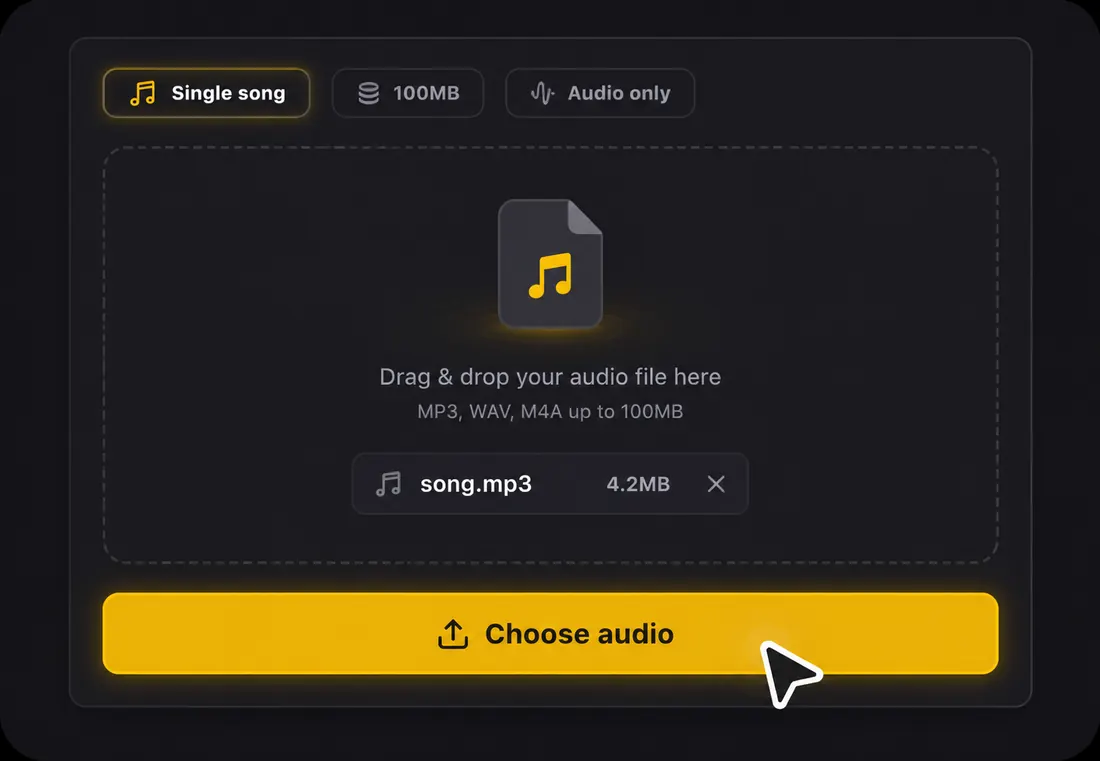Upload your song
